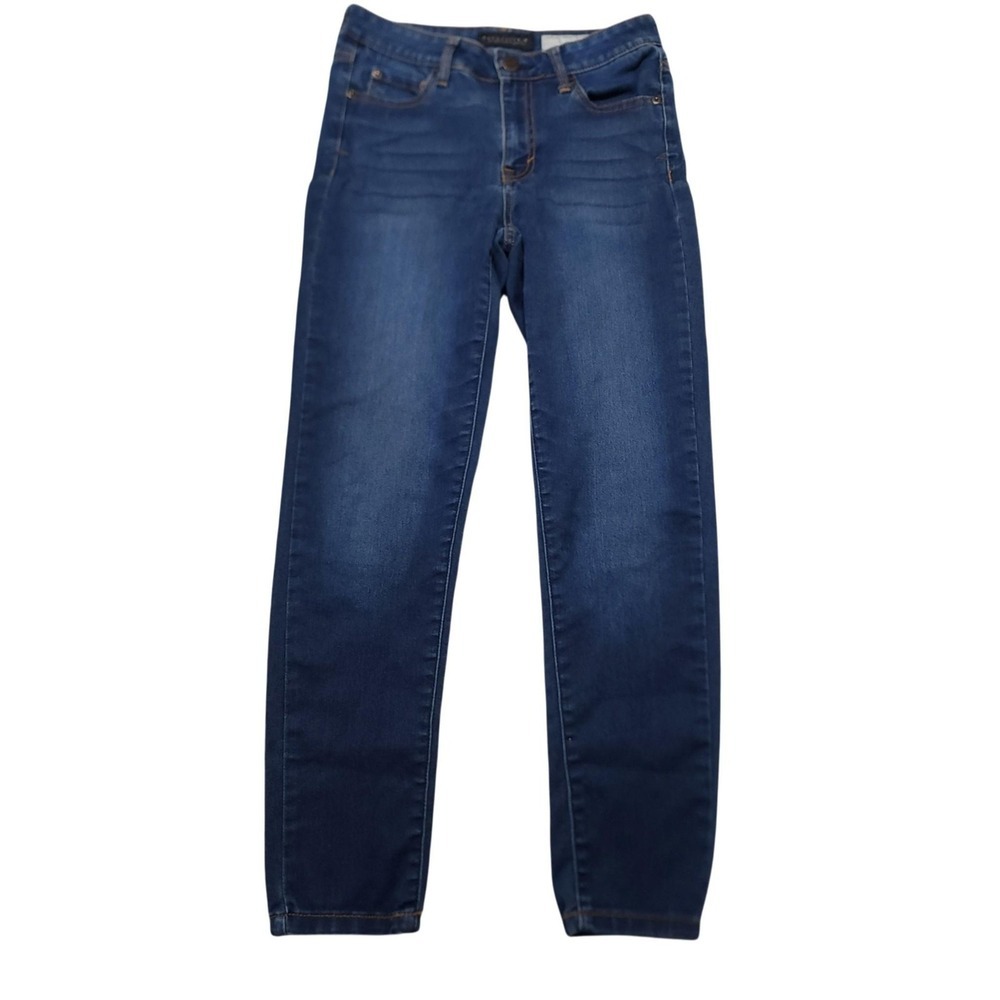 Aéropostale Jeans Juniors 2 Short Blue‎ High Waisted Jegging Denim 27 Inseam